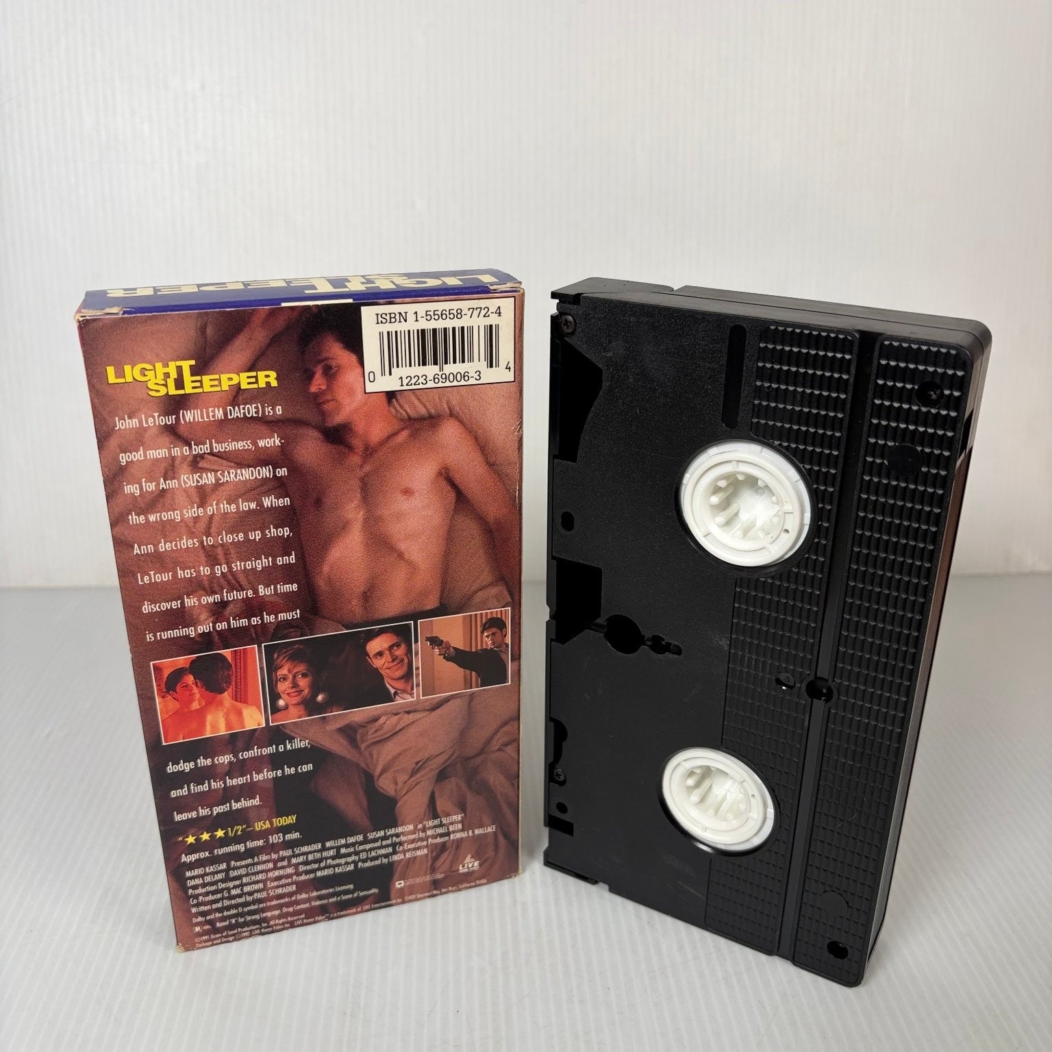 Light Sleeper VHS 1992 Drama Thriller Paul Schrader LIVE Home Video
