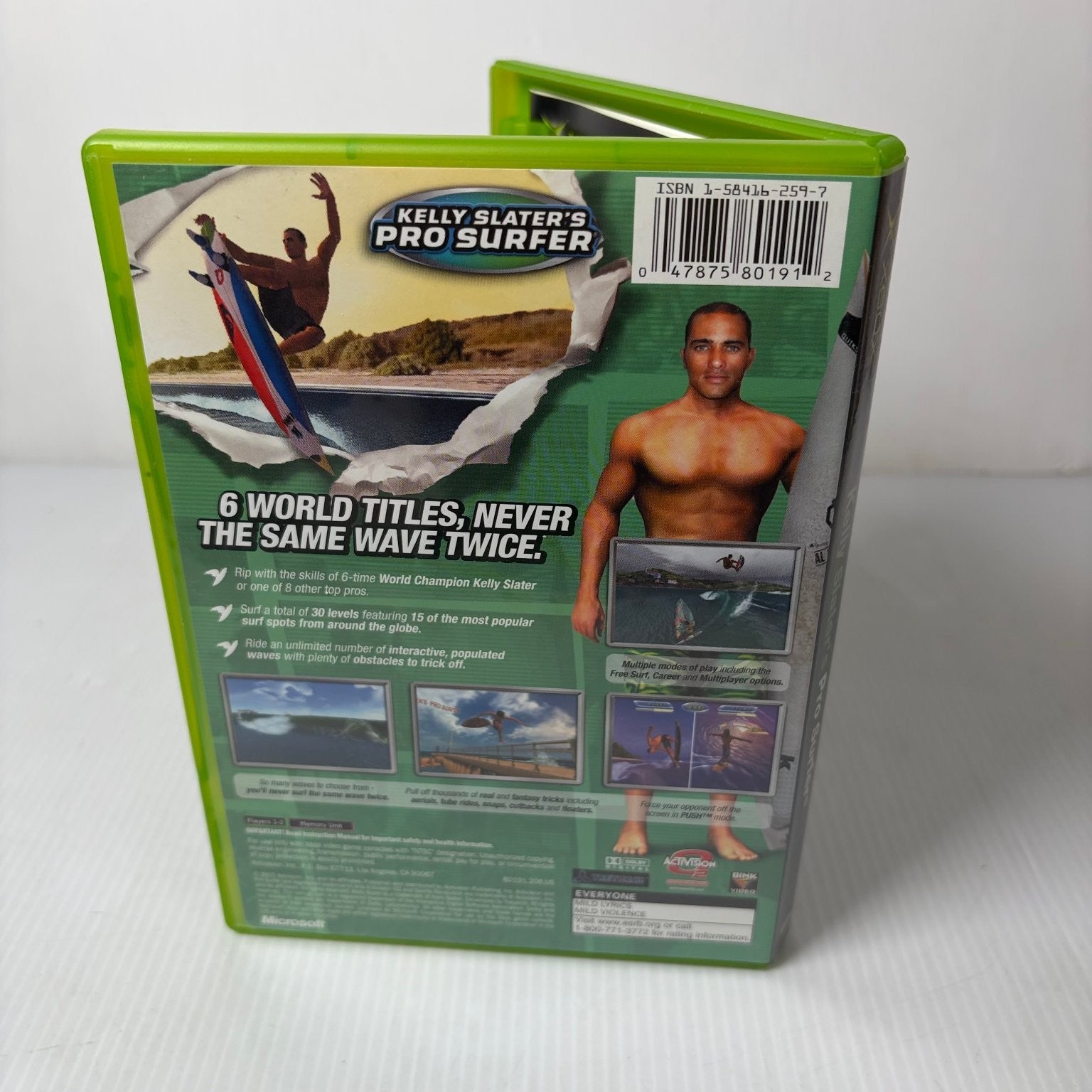 Kelly Slater's Pro Surfer Xbox Video Game Surfing Sports NTSC Activision