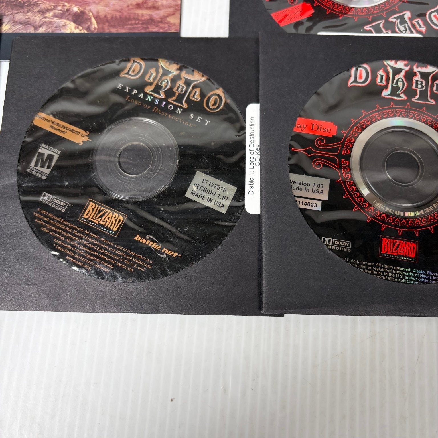 Diablo Battle Chest Big Box PC Video Game Blizzard Action RPG Complete