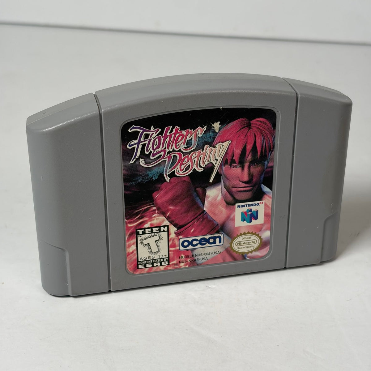 Fighters Destiny Nintendo 64 N64 Game Cartridge Ocean Studios T-Teen ESRB
