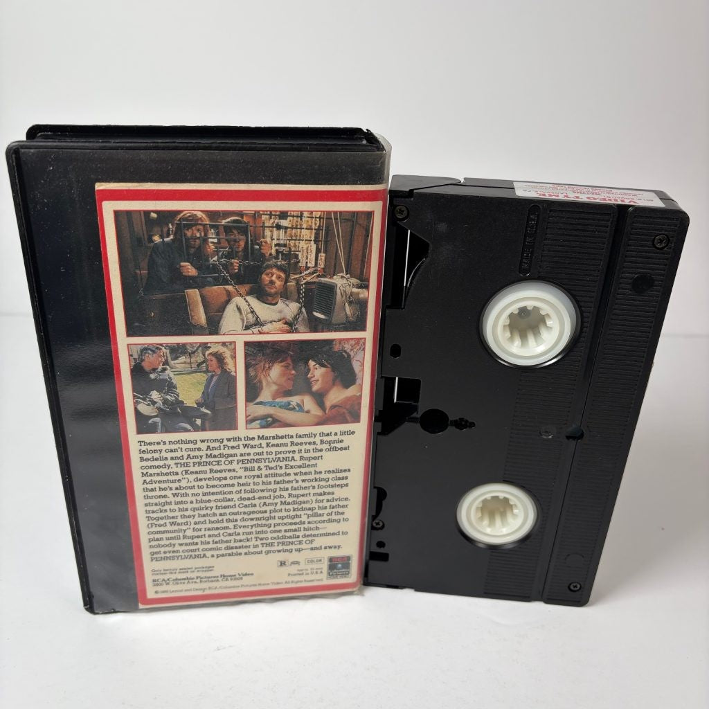 The Prince of Pennsylvania VHS Keanu Reeves Fred Ward 1988 Ex-Rental Cut Box