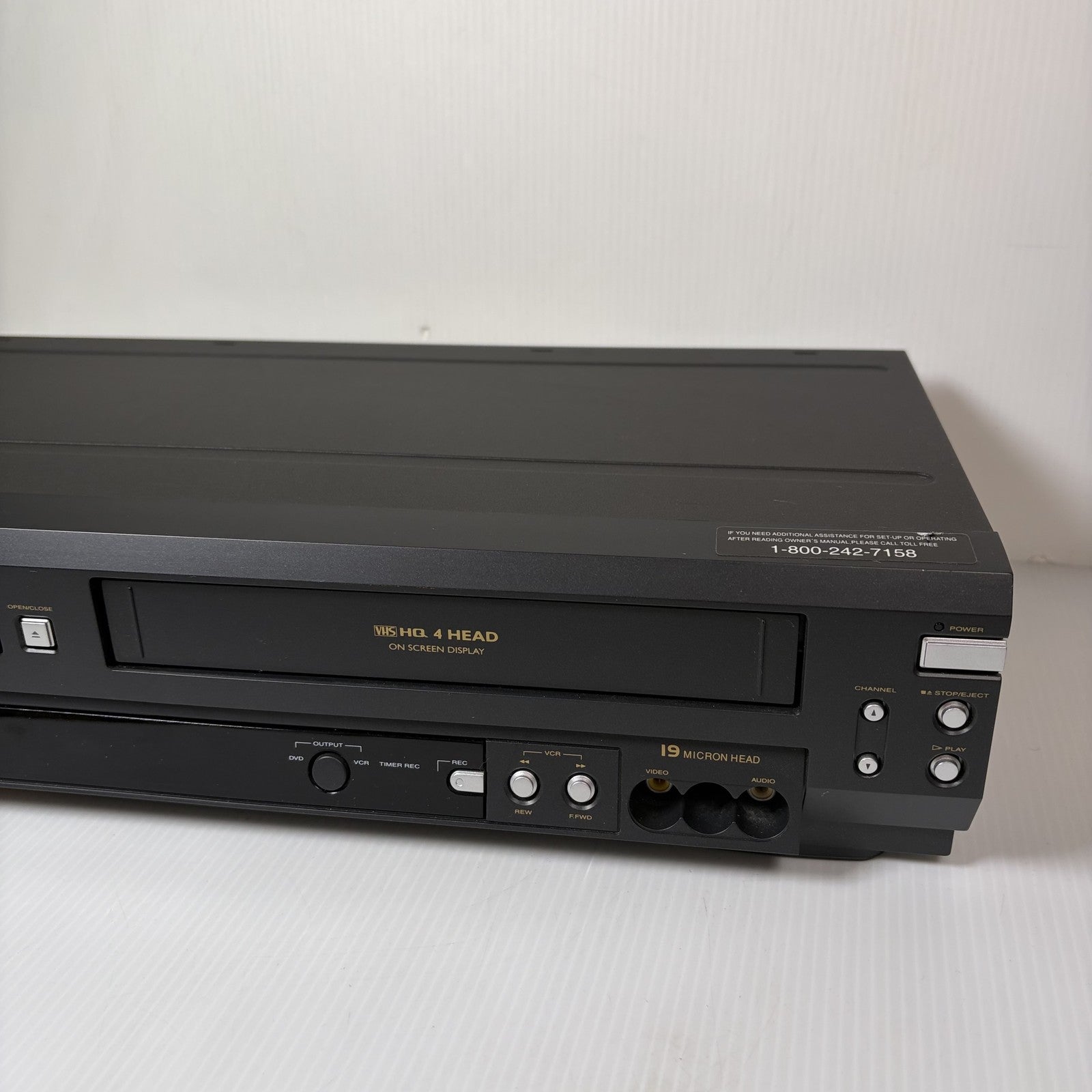 Symphonic WF805 VCR/DVD Combo Player VHS Hi-Fi 4 Head Recorder MP3 Dolby Digital