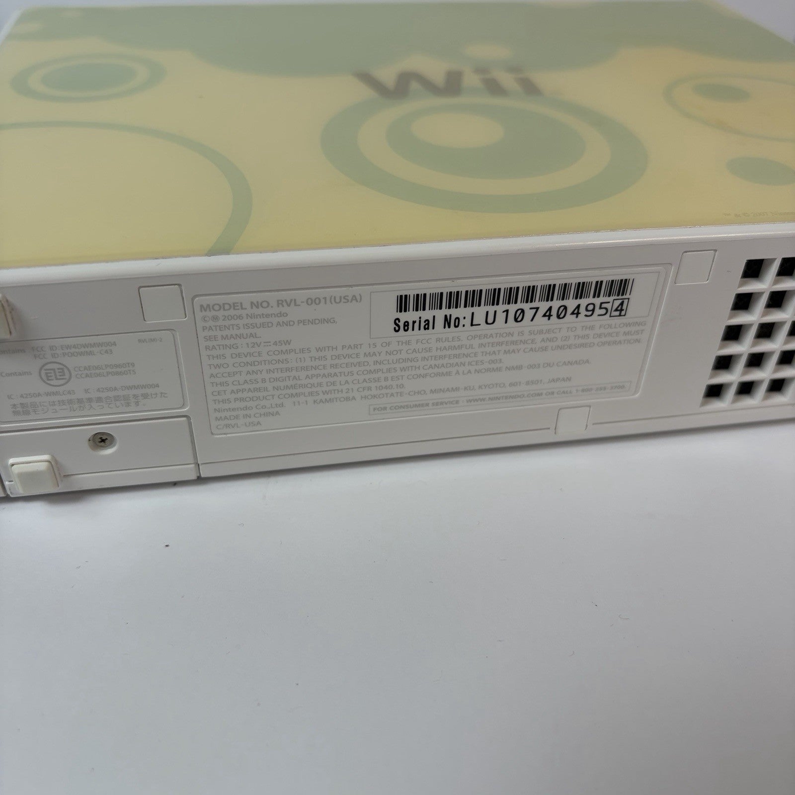 Nintendo Wii RVL-001 White Console w/ Super Mario Galaxy, Motion Plus & Nunchuk