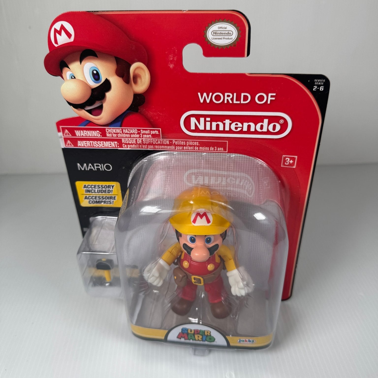 Mario with Belt & Hammer World of Nintendo Super Mario Bros 4" Figure Series 2-6