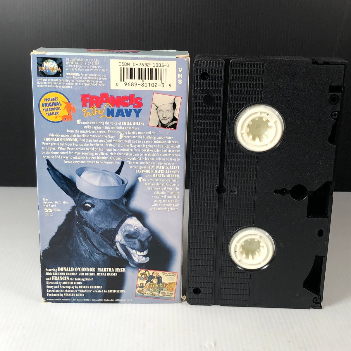 Francis in the Navy VHS 1955 Comedy Original Release MCA Universal