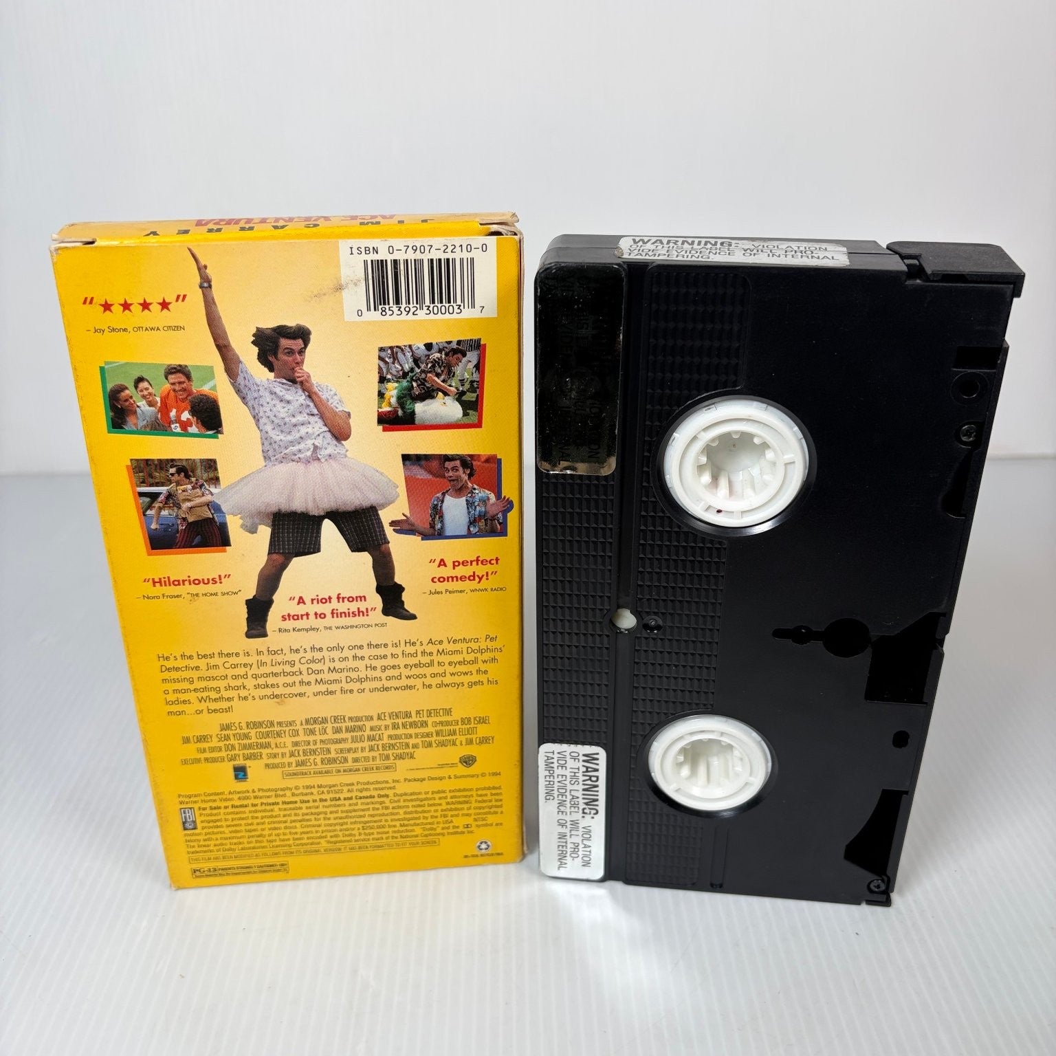Ace Ventura Pet Detective VHS 1994 Comedy Jim Carrey Warner Bros. Original