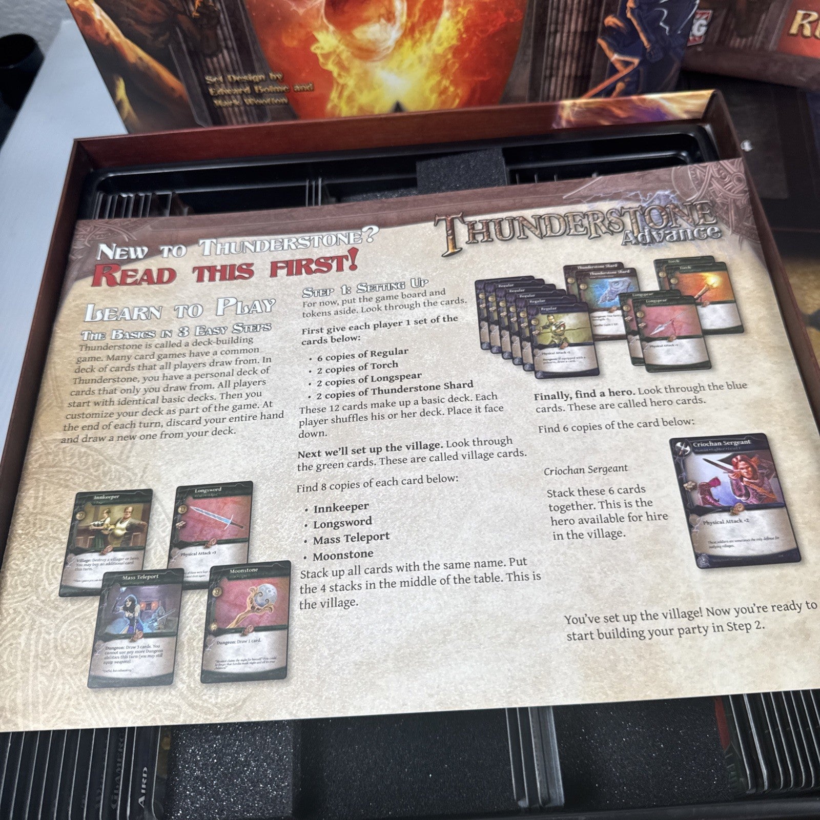 Thunderstone Advance Towers of Ruin Deck Building Game AEG Complete