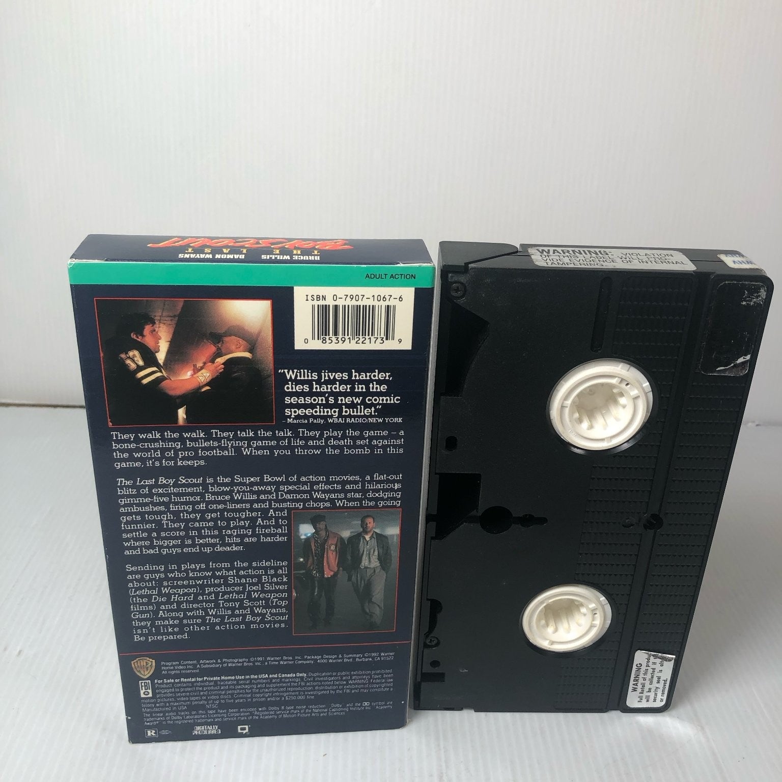 The Last Boy Scout VHS 1991 Action Thriller Warner Home Video
