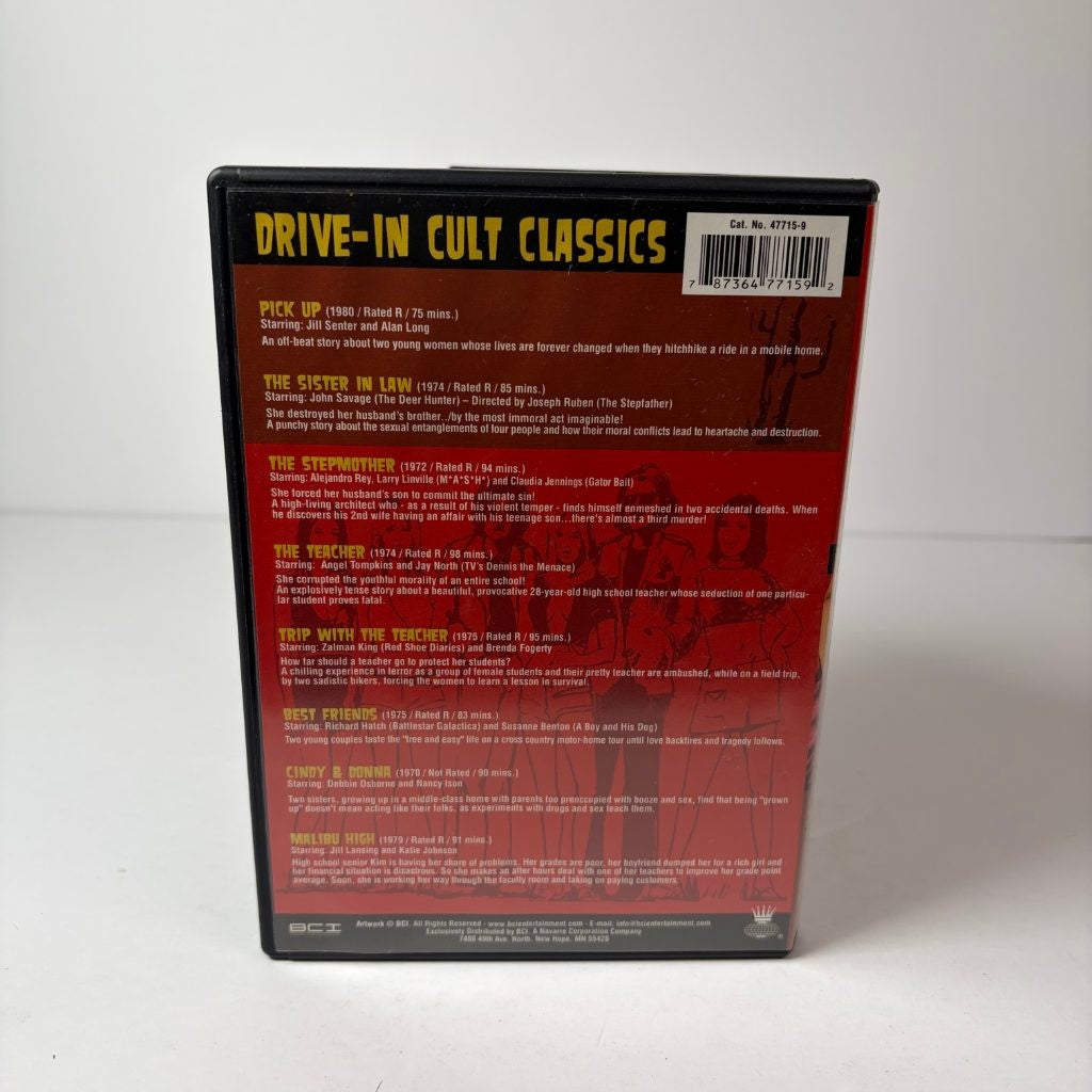 Drive-In Cult Classics 8 Movie Collection DVD BCI The Teacher Malibu High