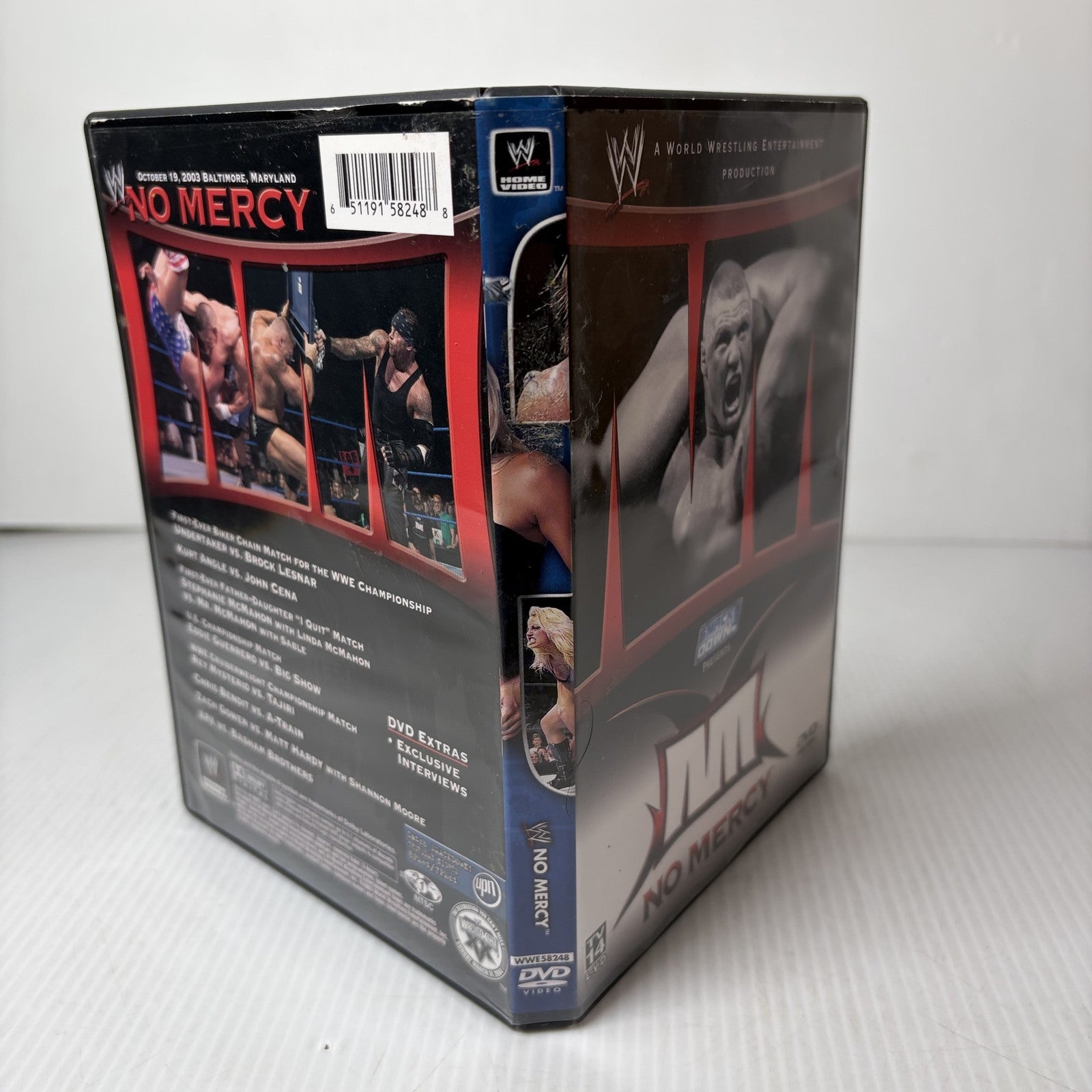 WWE SmackDown Presents No Mercy 2003 DVD Brock Lesnar Undertaker John Cena Angle