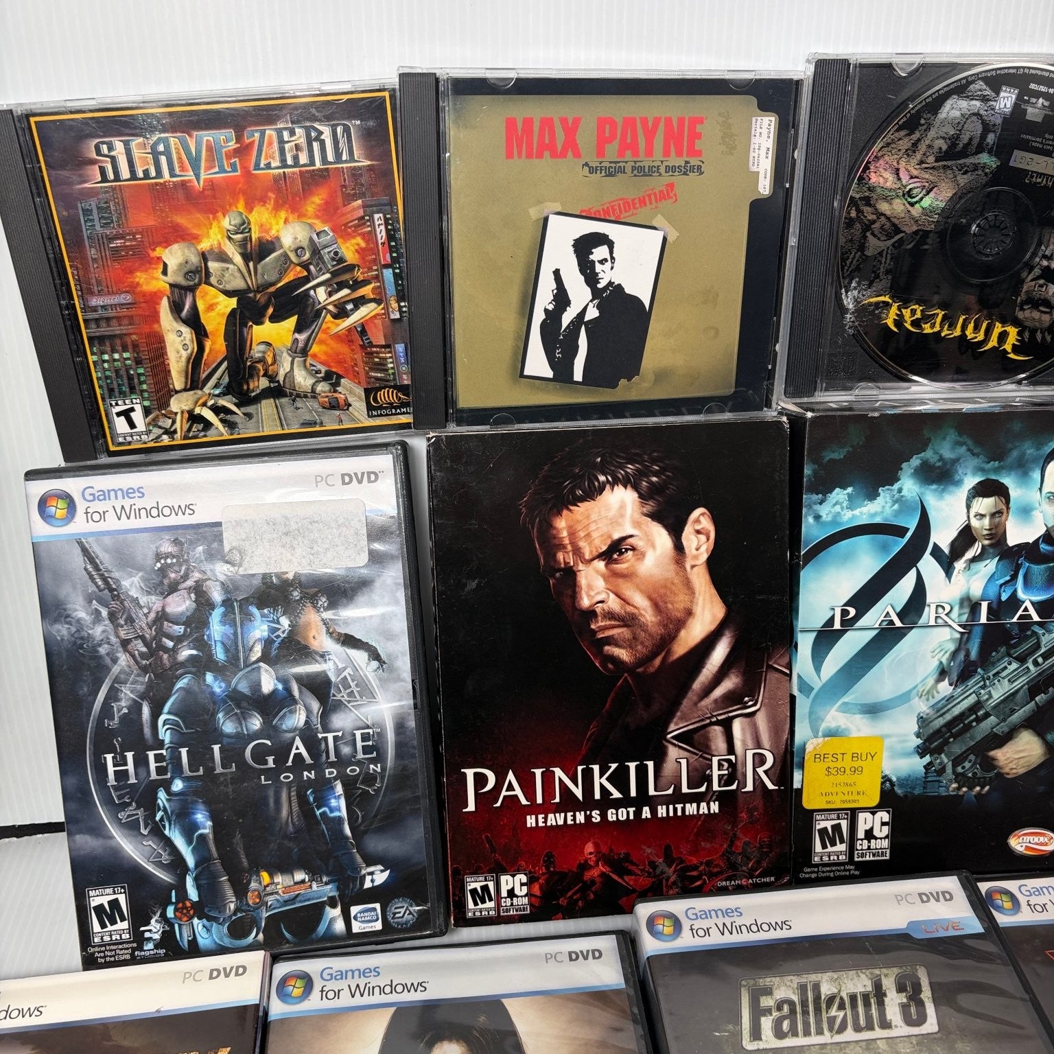 Lot of 19 Classic FPS PC Games Fallout 3 Painkiller Gears of War Quake 4 & More