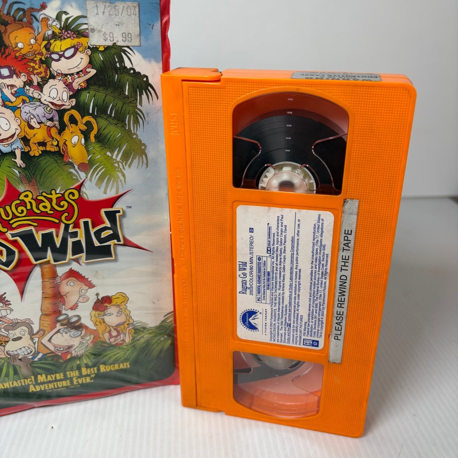 Rugrats Go Wild VHS 2003 Animated Comedy Crossover Paramount Nickelodeon