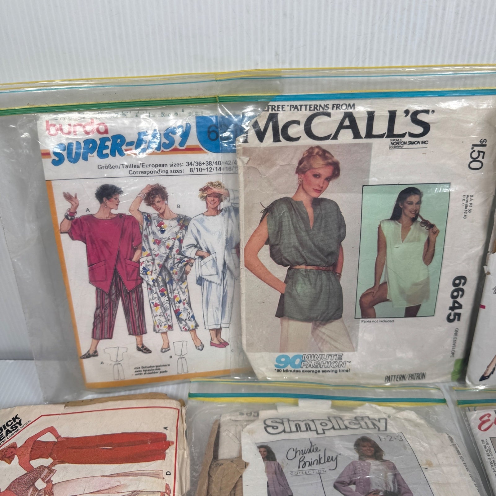 Lot of 9 VTG Womens Dress & More Patterns McCalls Vogue Simplicity 1970s-1990s