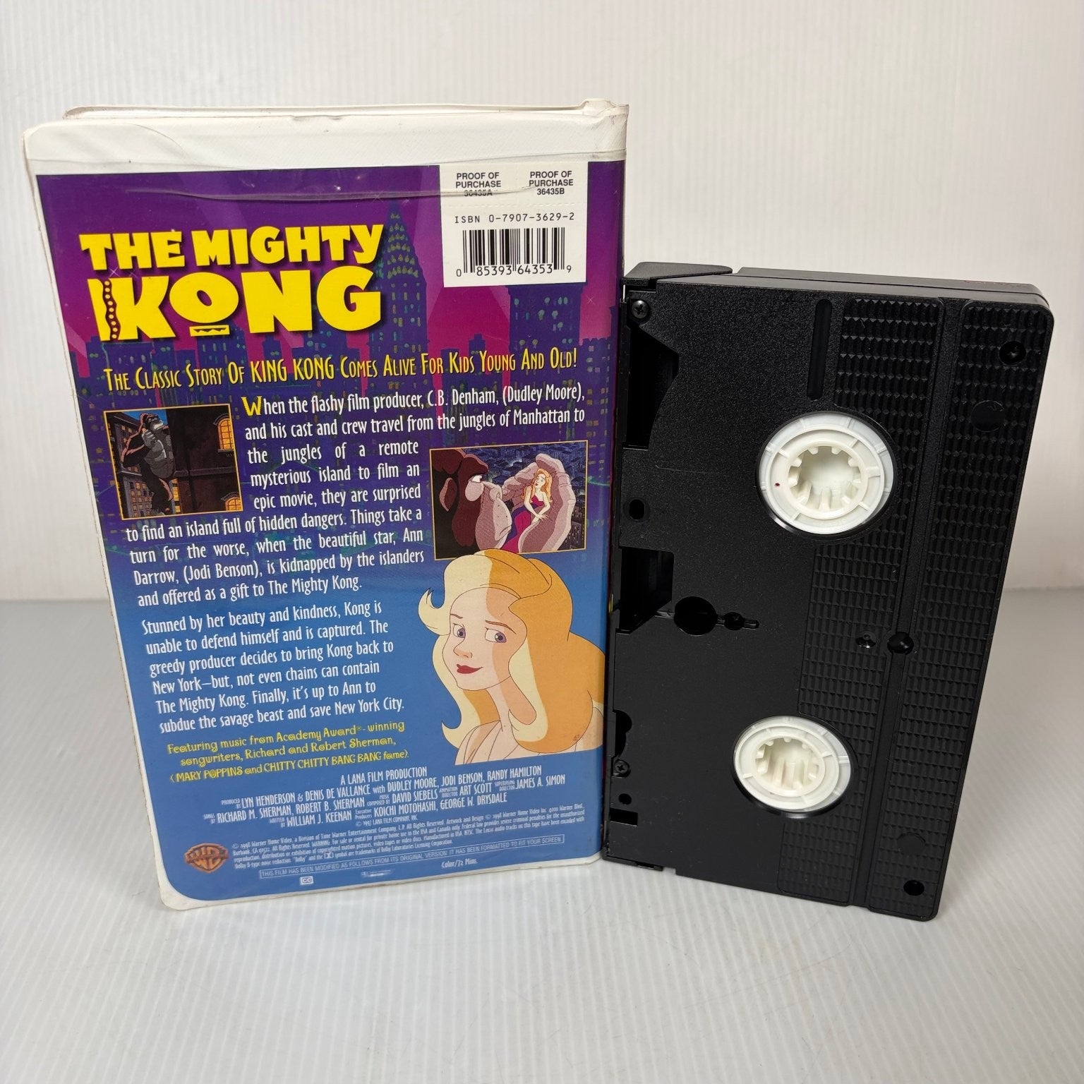 The Mighty Kong VHS 1998 Animated Musical Warner Bros. Family in Clamshell Case