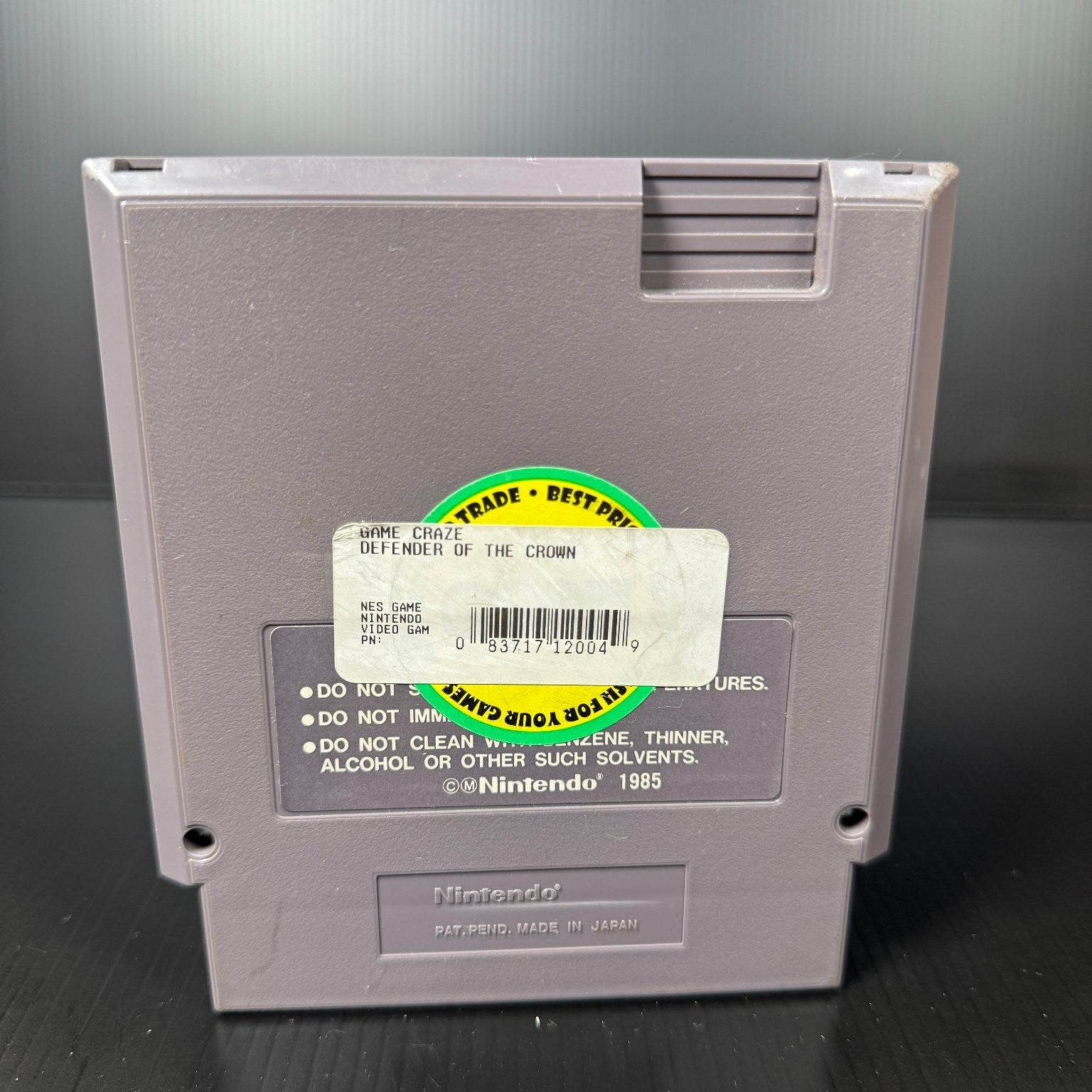 Defender of the Crown NES Video Game Ultra Games