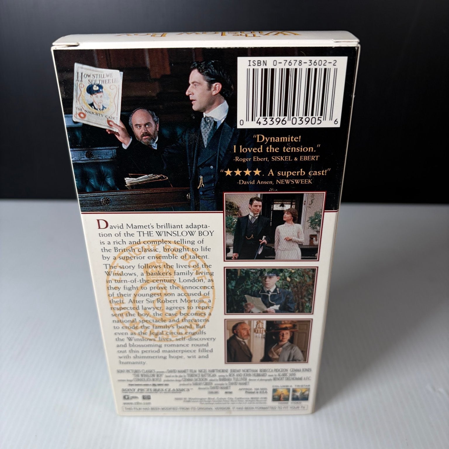 The Winslow Boy VHS 1999 Drama Original Release Sony Pictures Classics