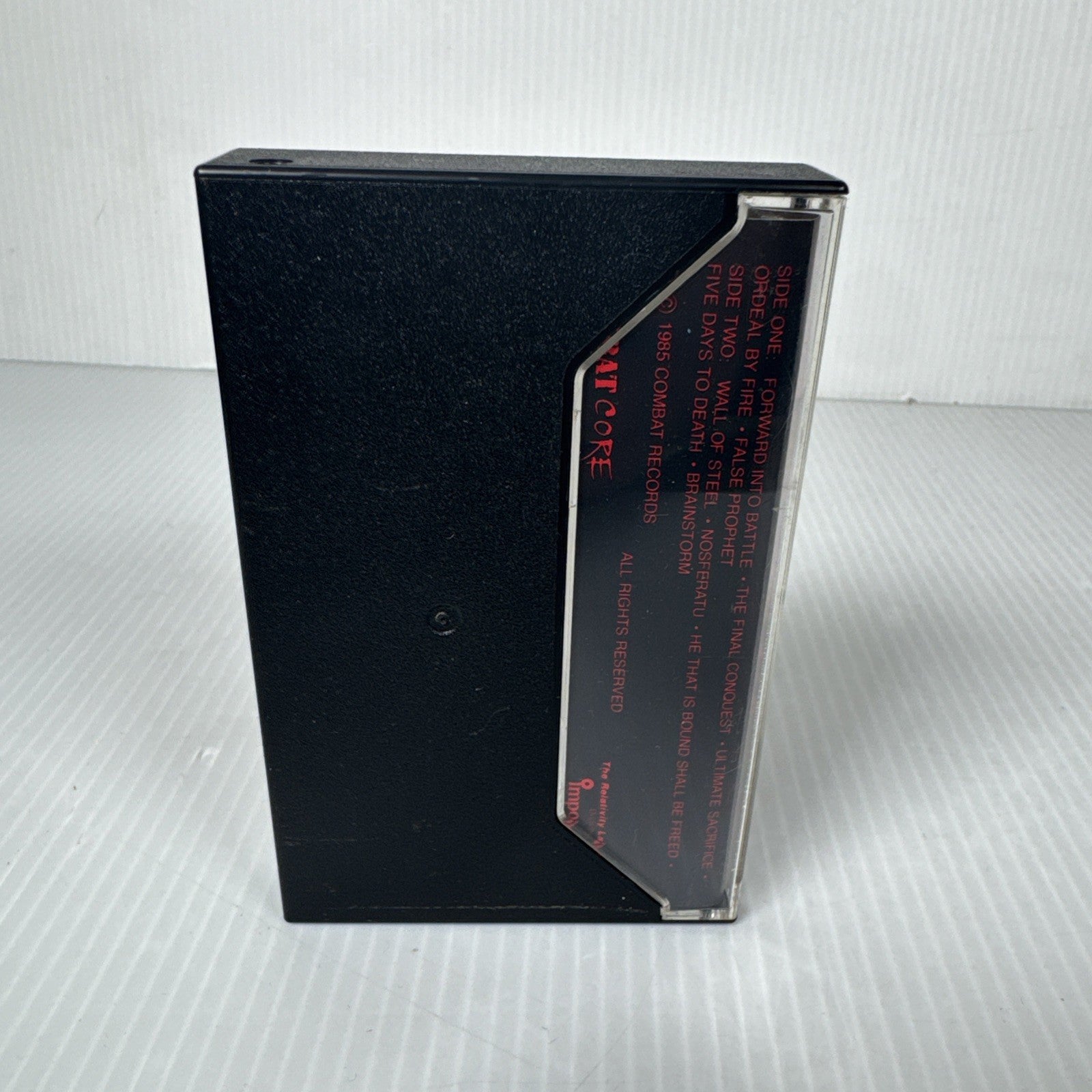 English Dogs Forward Into Battle Cassette Tape 1985 Combat Records