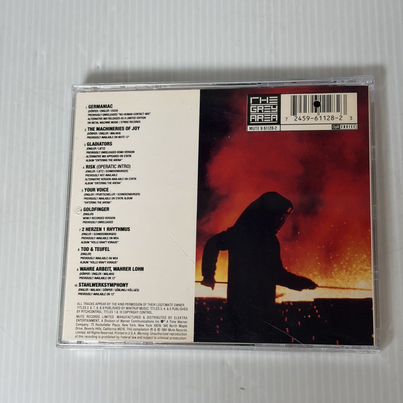 Die Krupps 91-81 Past Forward CD Mute Records 9 61128-2 Industrial EBM