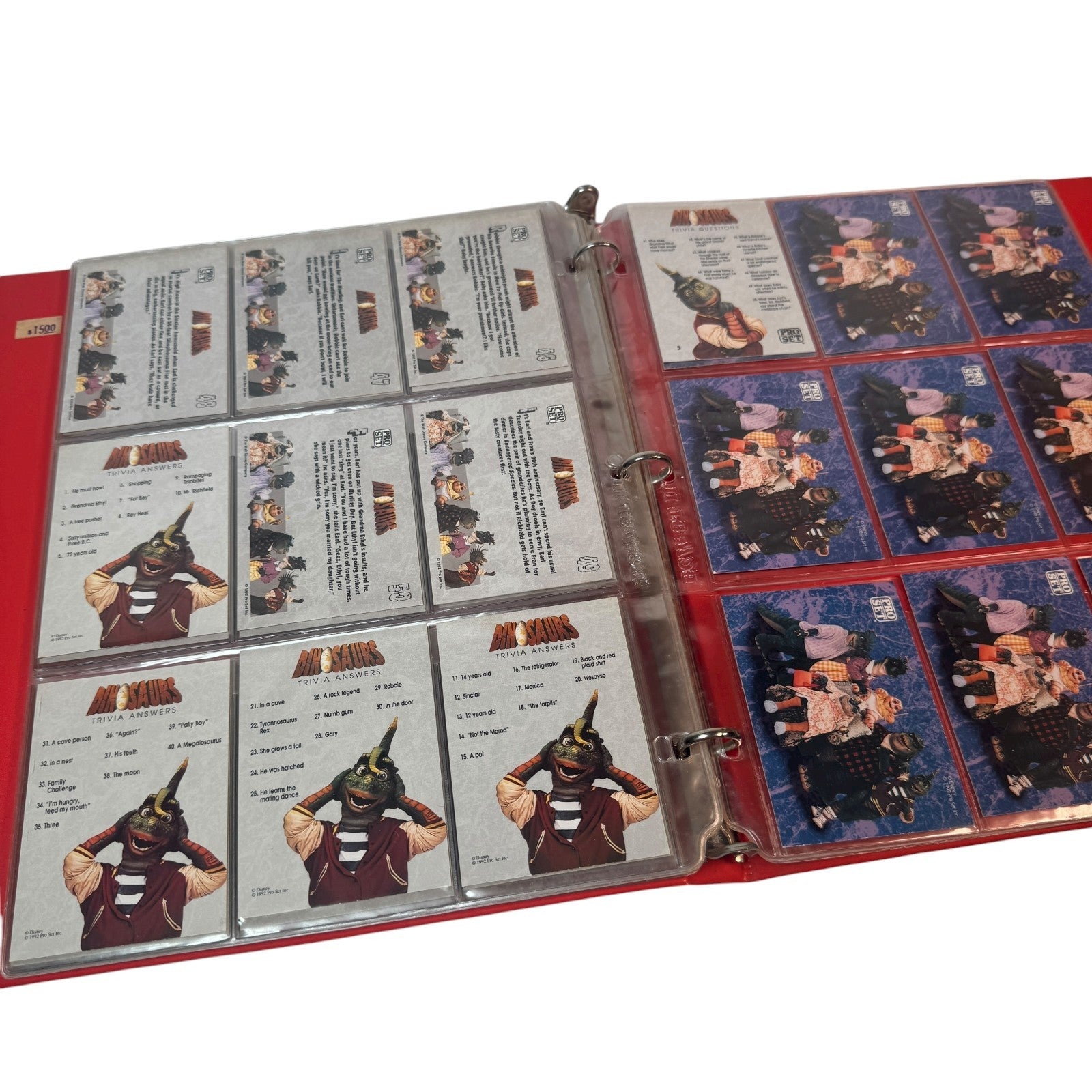 Vintage Dinosaurs TV Show Pro Set Trading Cards w/ Full Sticker & Trivia Sets