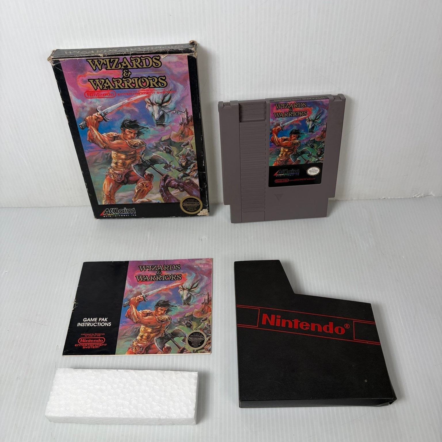 Wizards & Warriors NES Nintendo Entertainment System Video Game Complete CIB
