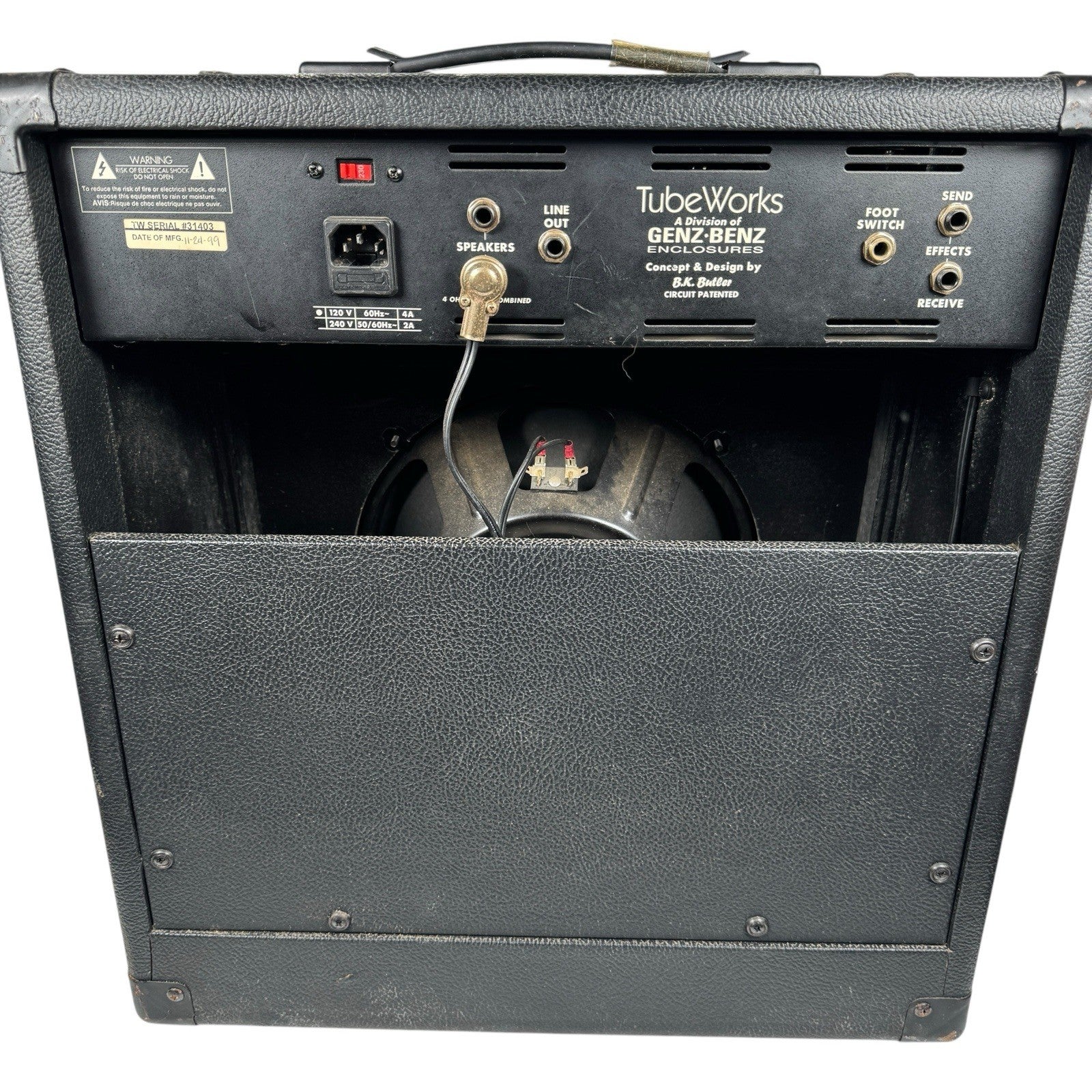 TubeWorks 7100 Mosvalve 75 Watt Combo Guitar Amplifier By Genz Benz