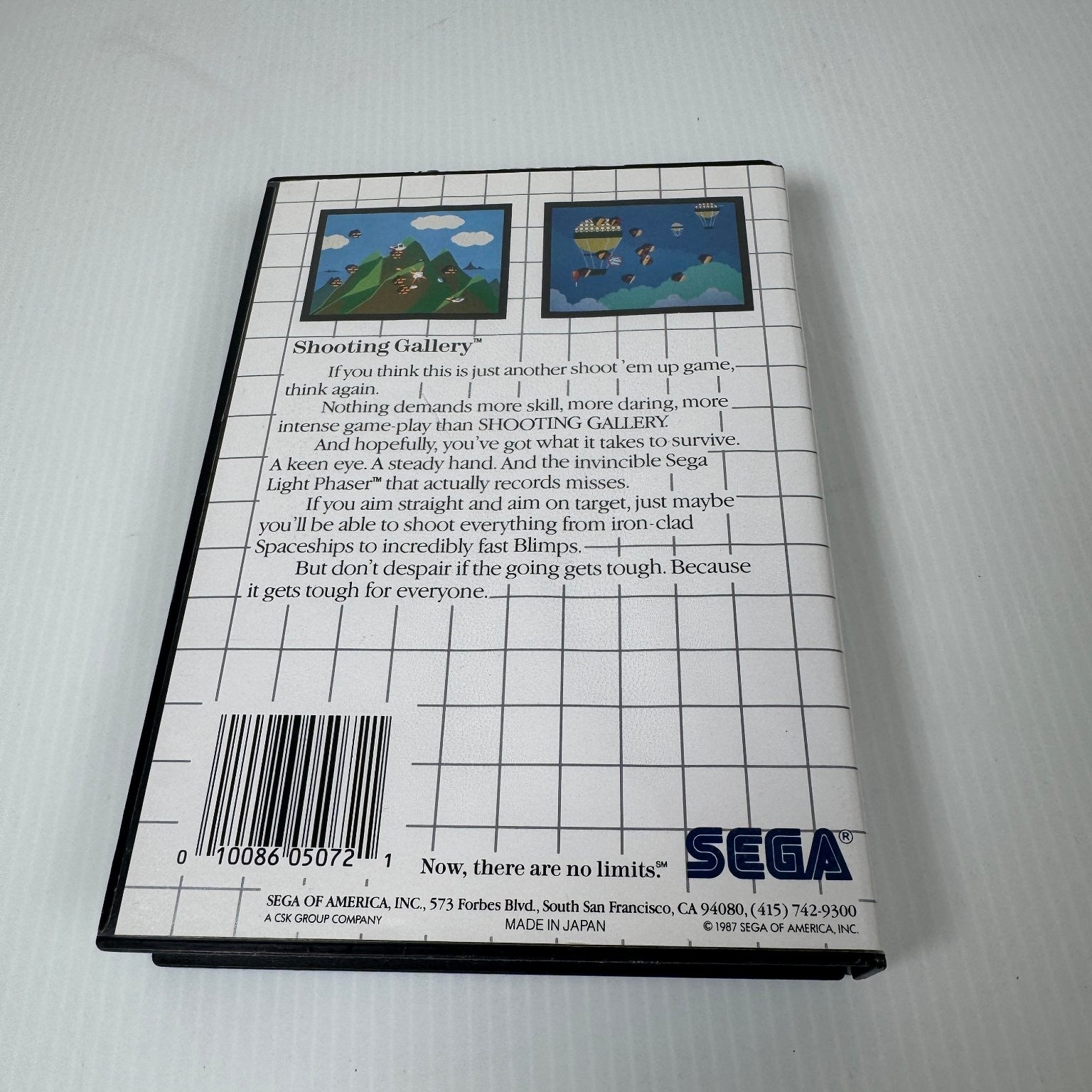 Shooting Gallery Light Phaser Series Sega Master System Video Game Complete CIB