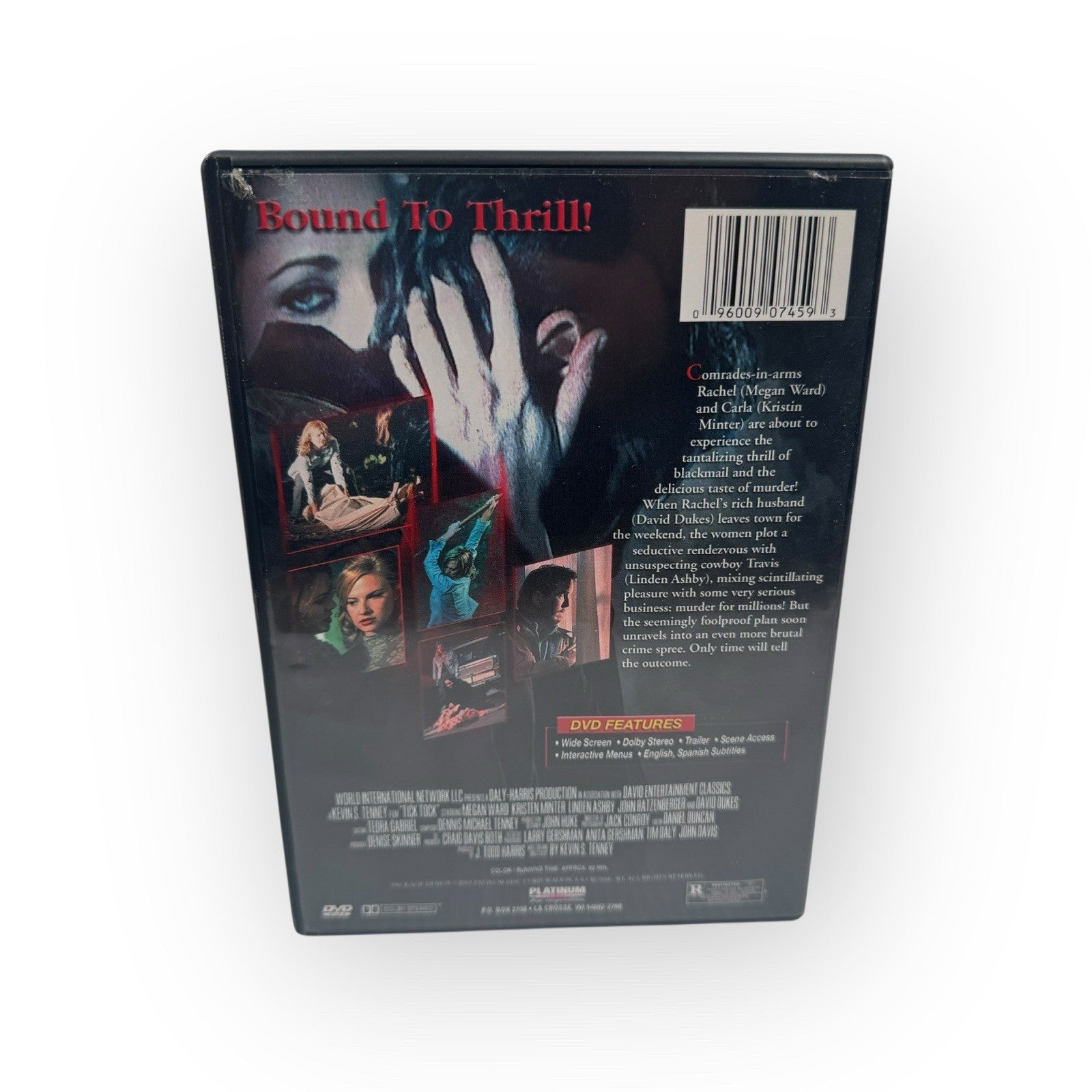 Tick Tock (DVD, 2001) Megan Ward, Kristin Minter Linden Ashby -  Very Good