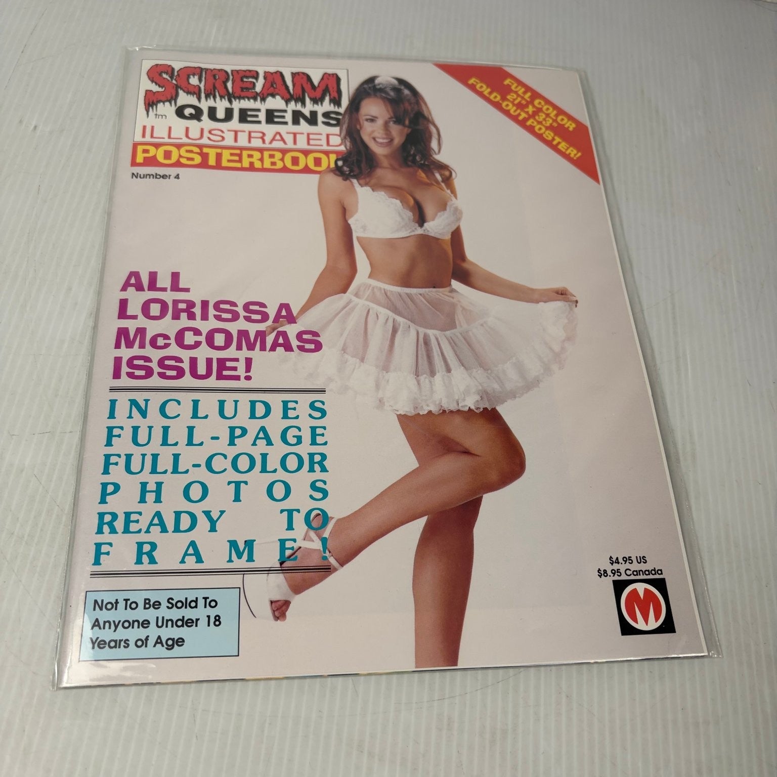 SCREAM QUEENS ILLUSTRATED POSTERBOOK 4 Lorissa McComas Pin-Up Magazine Poster