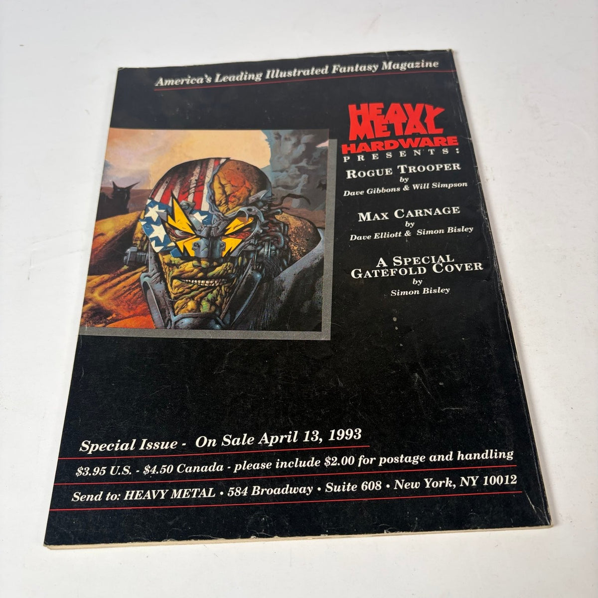 Heavy Metal Magazine May 1993 Azpiri Prado Frezzato Simon Bisley Rogue Trooper