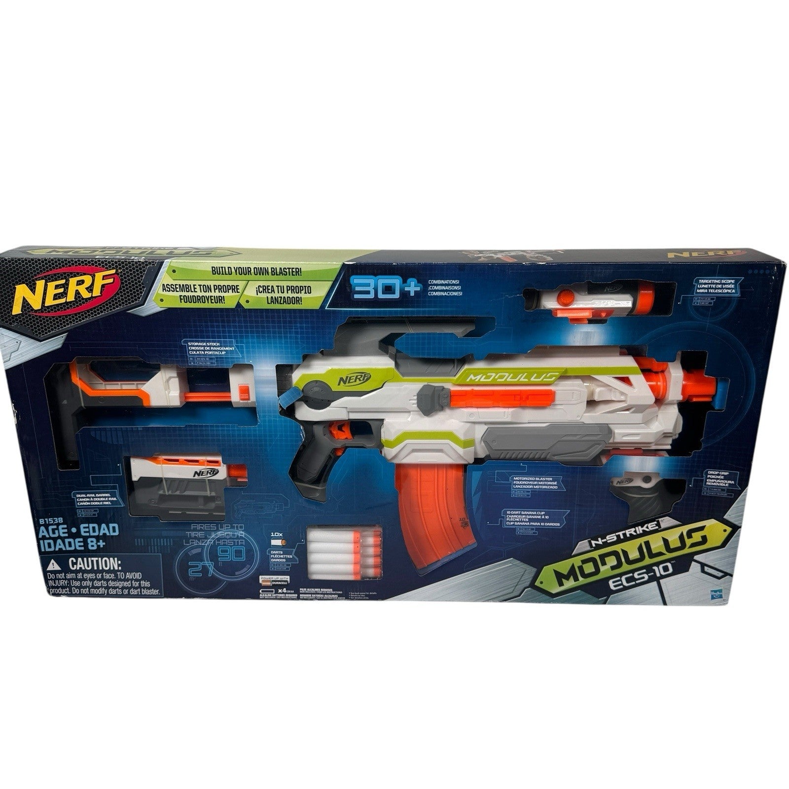 NERF N-strike B1538 Modulus ECS-10 Blaster Build Your Own Blaster System Set