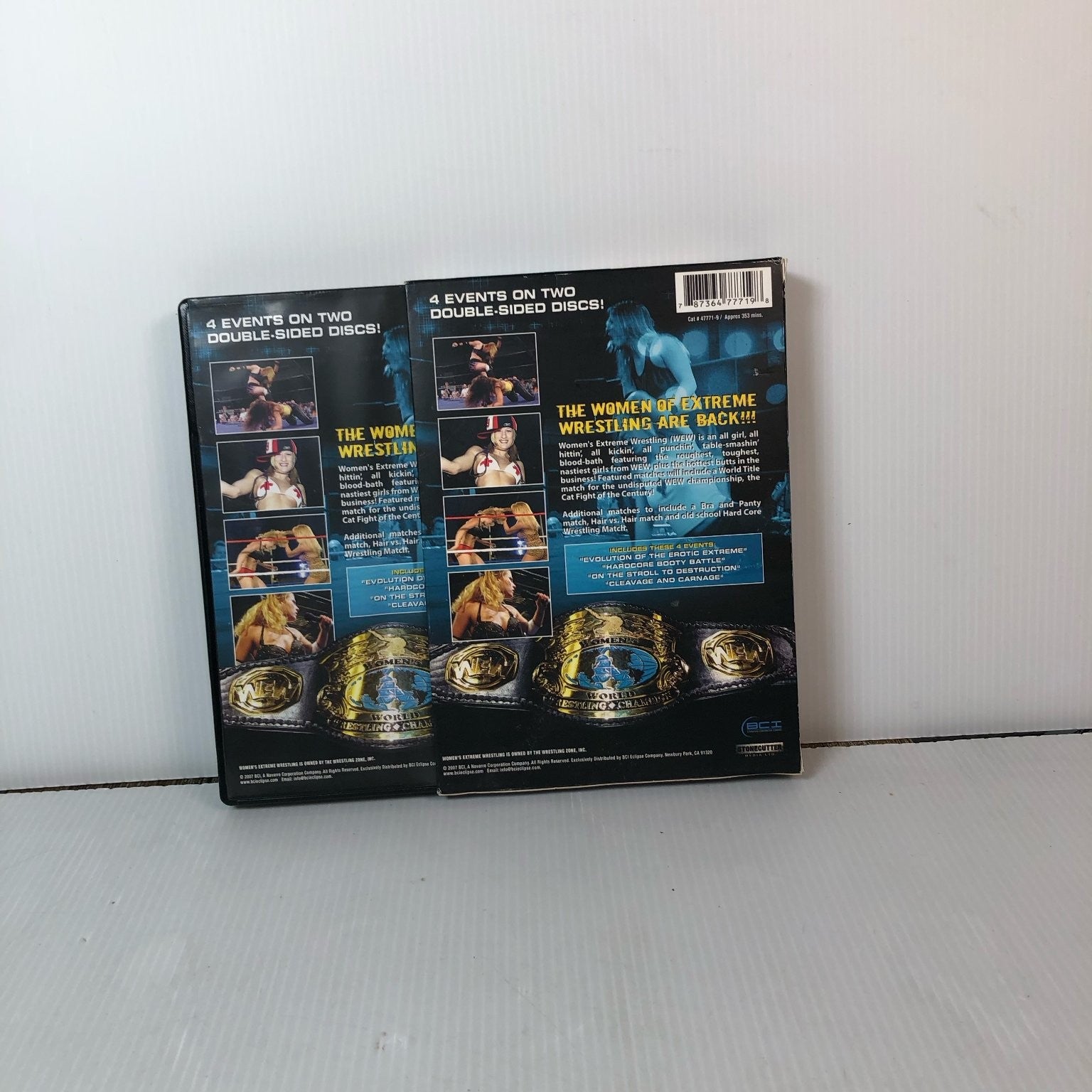 Women's Extreme Wrestling WEW DVD Volumes 13-16 4 Event Set Hardcore Action