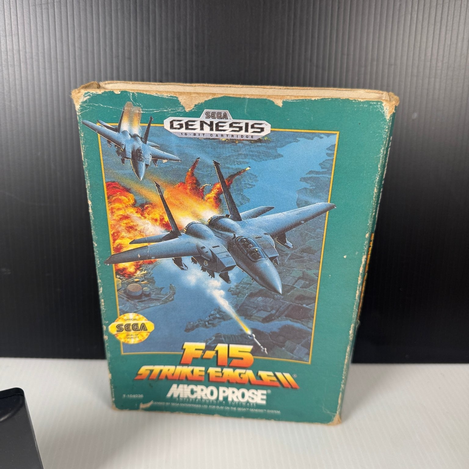 F-15 Strike Eagle II Sega Genesis Video Game Combat Flight Simulator