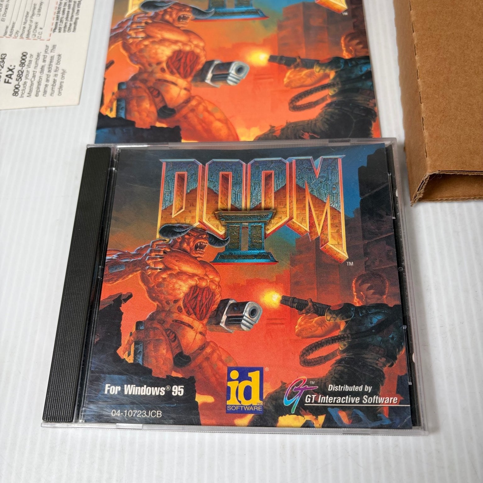 DOOM II: Hell on Earth Big Box PC Complete Video Game id Software FPS Windows 95