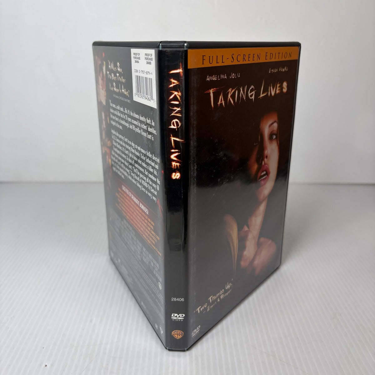 Taking Lives DVD 2004 Full-Screen Edition Angelina Jolie Ethan Hawke Thriller
