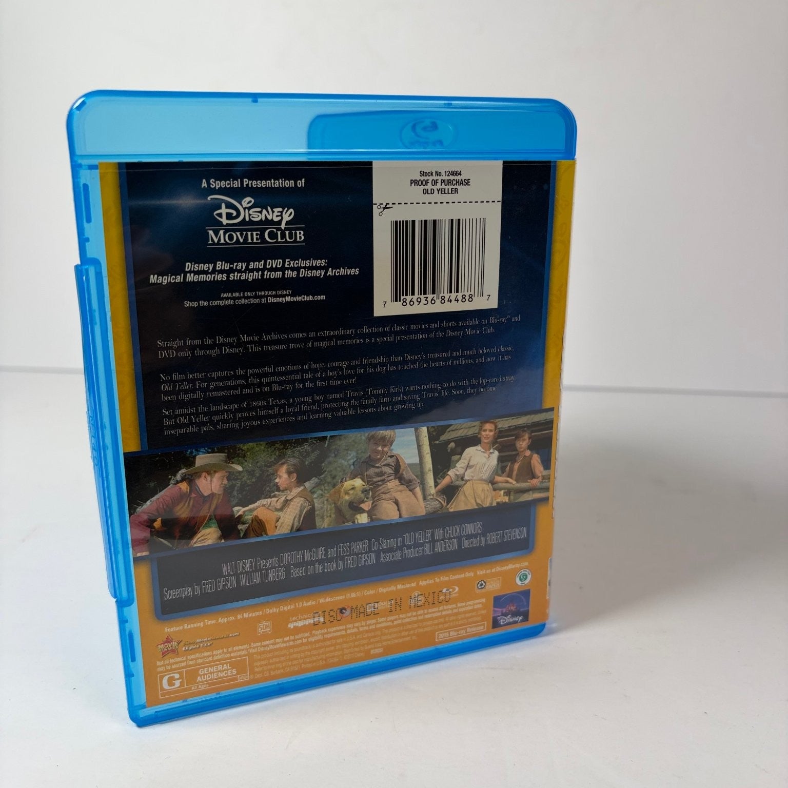 Old Yeller Blu-ray 1957 Disney Movie Club Exclusive Robert Stevenson 84 Min
