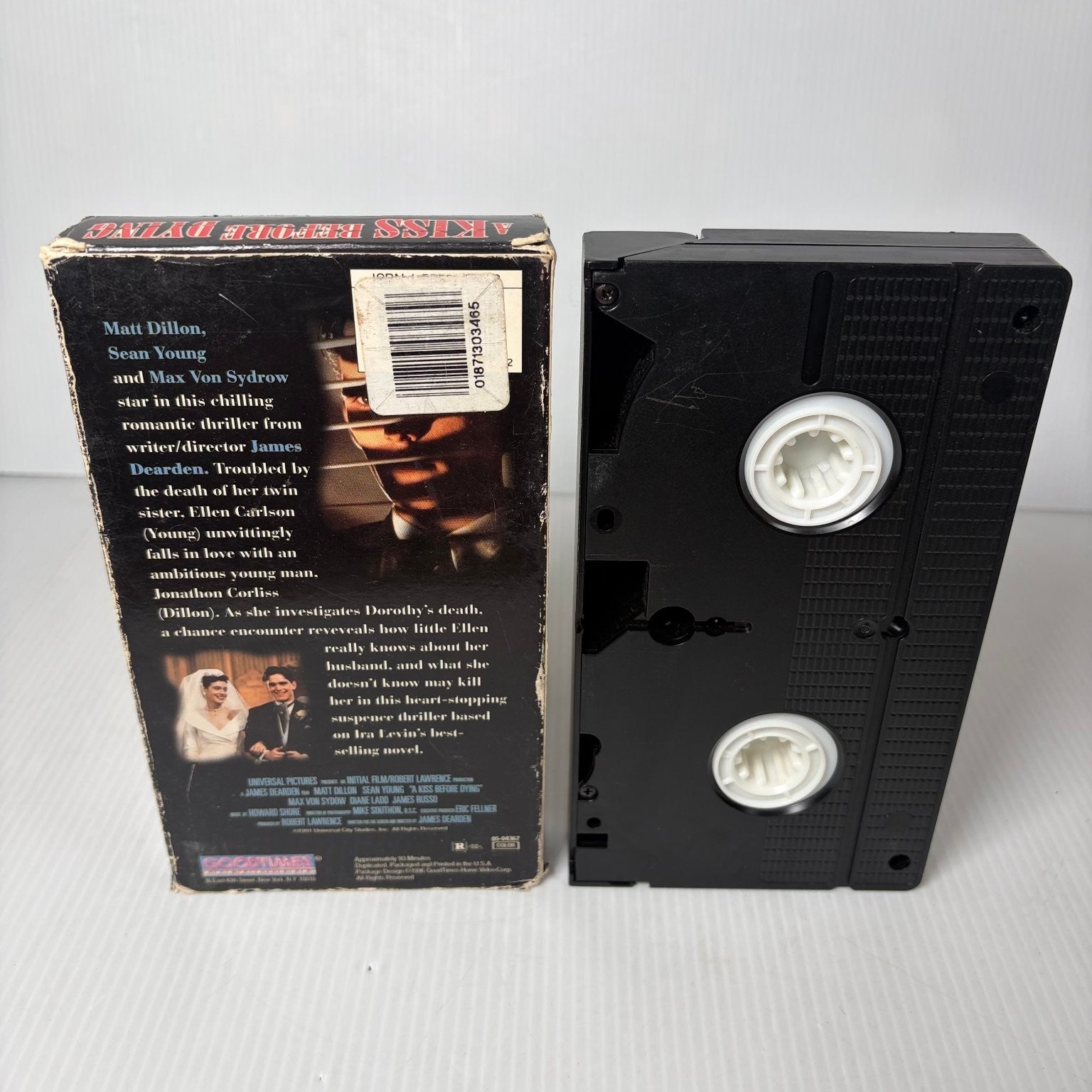 A Kiss Before Dying VHS 1991 Romantic Thriller Matt Dillon Universal Pictures