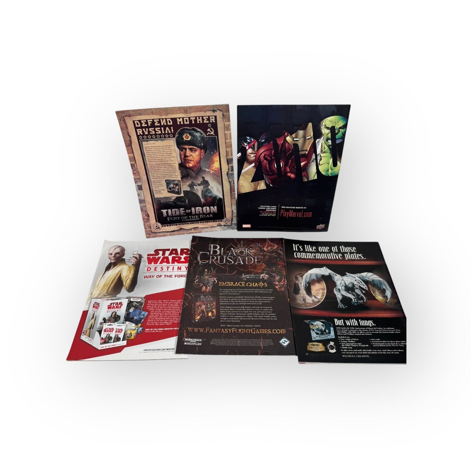 Lot of 5 Game Trade Magazine GTM Issues 91, 135, 124, 116, & 219 Tabletop Gaming