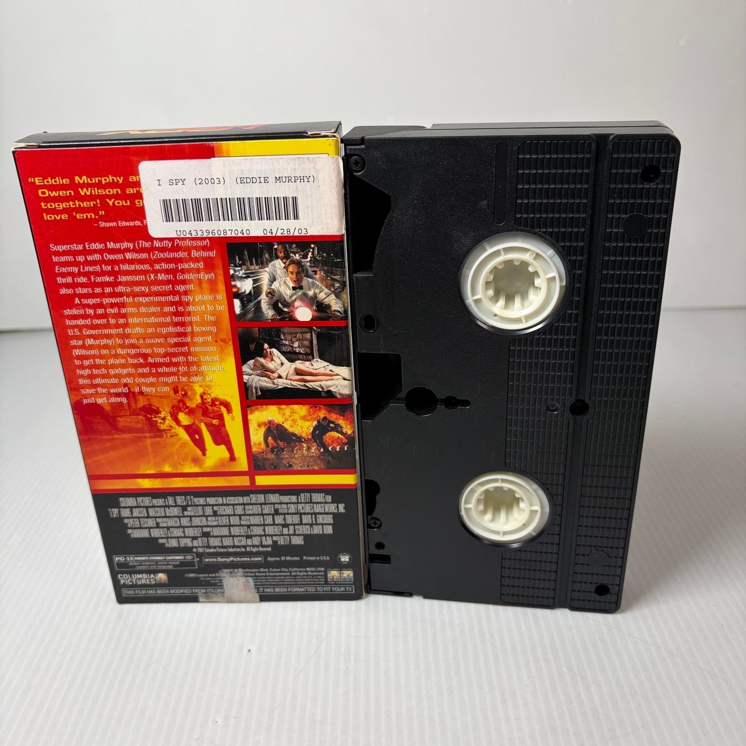 I SPY VHS 2002 Action Comedy Eddie Murphy Owen Wilson Columbia TriStar