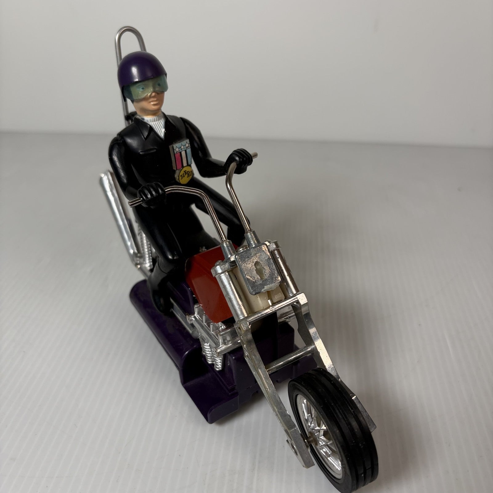 Vintage Hasbro Scream'n Demons Tiger Shark Motorcycle Action Figure 1975 Tested