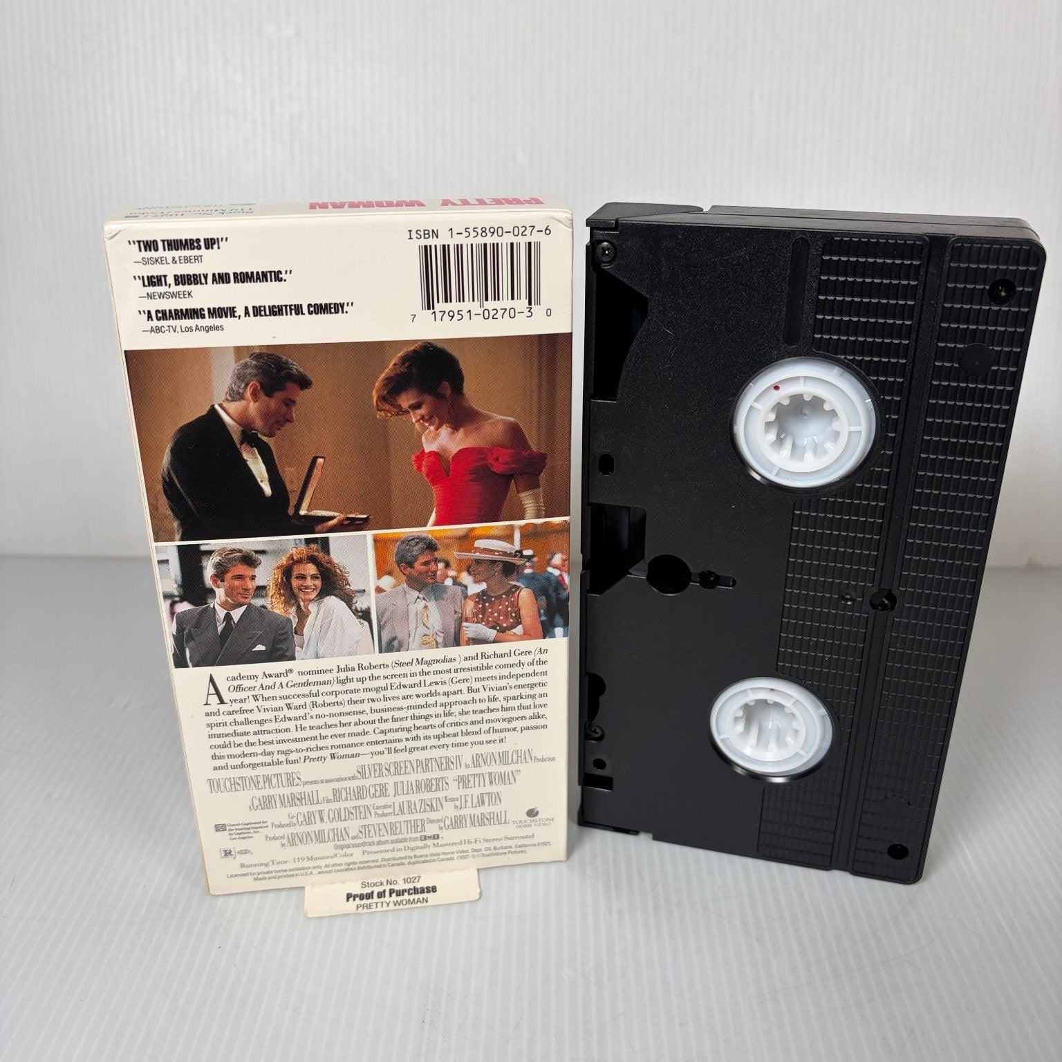 Pretty Woman VHS 1990 Romantic Comedy Touchstone Pictures Richard Gere Julia
