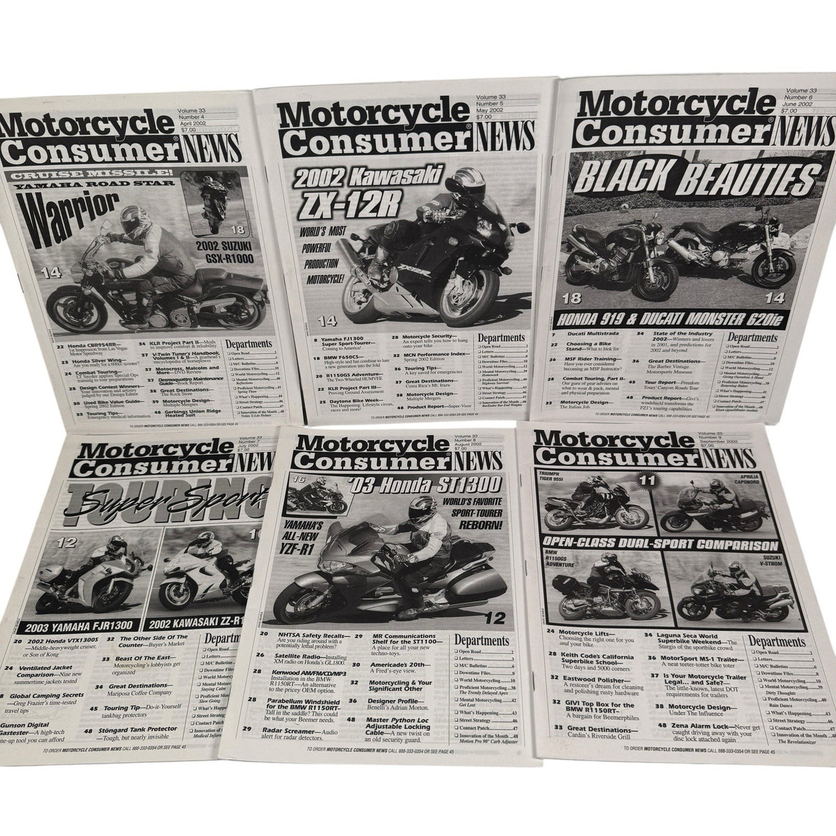 Vintage Mixed Lot Of 54 Motorcycle Consumer News Magazines 1999-2007