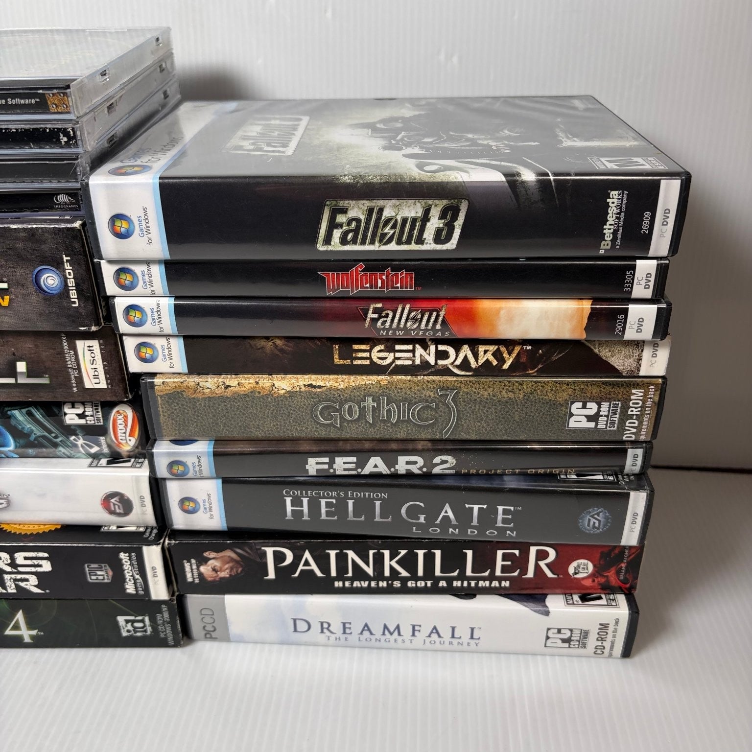 Lot of 19 Classic FPS PC Games Fallout 3 Painkiller Gears of War Quake 4 & More