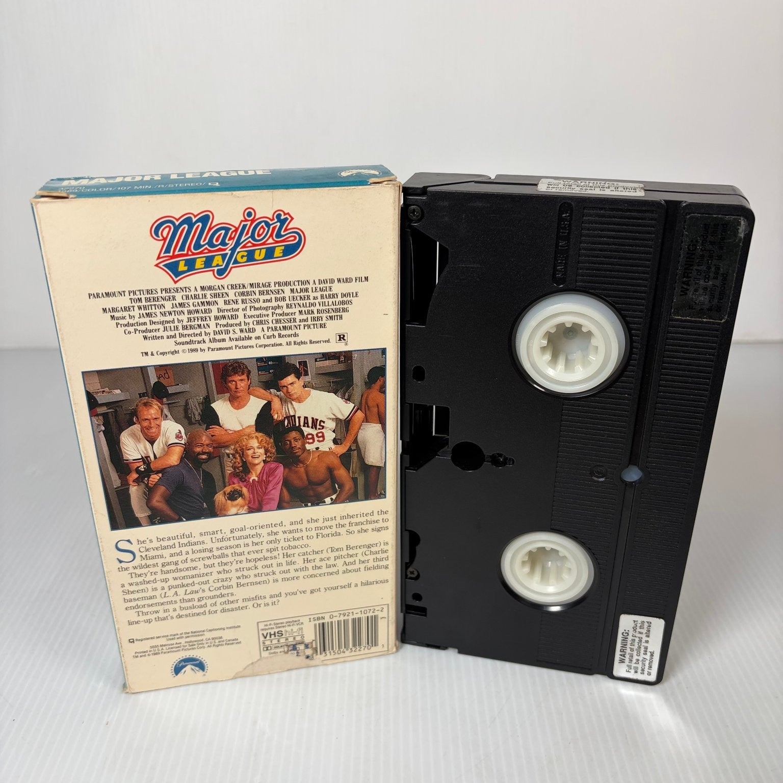 Major League VHS 1989 Sports Comedy Tom Berenger Charlie Sheen Paramount