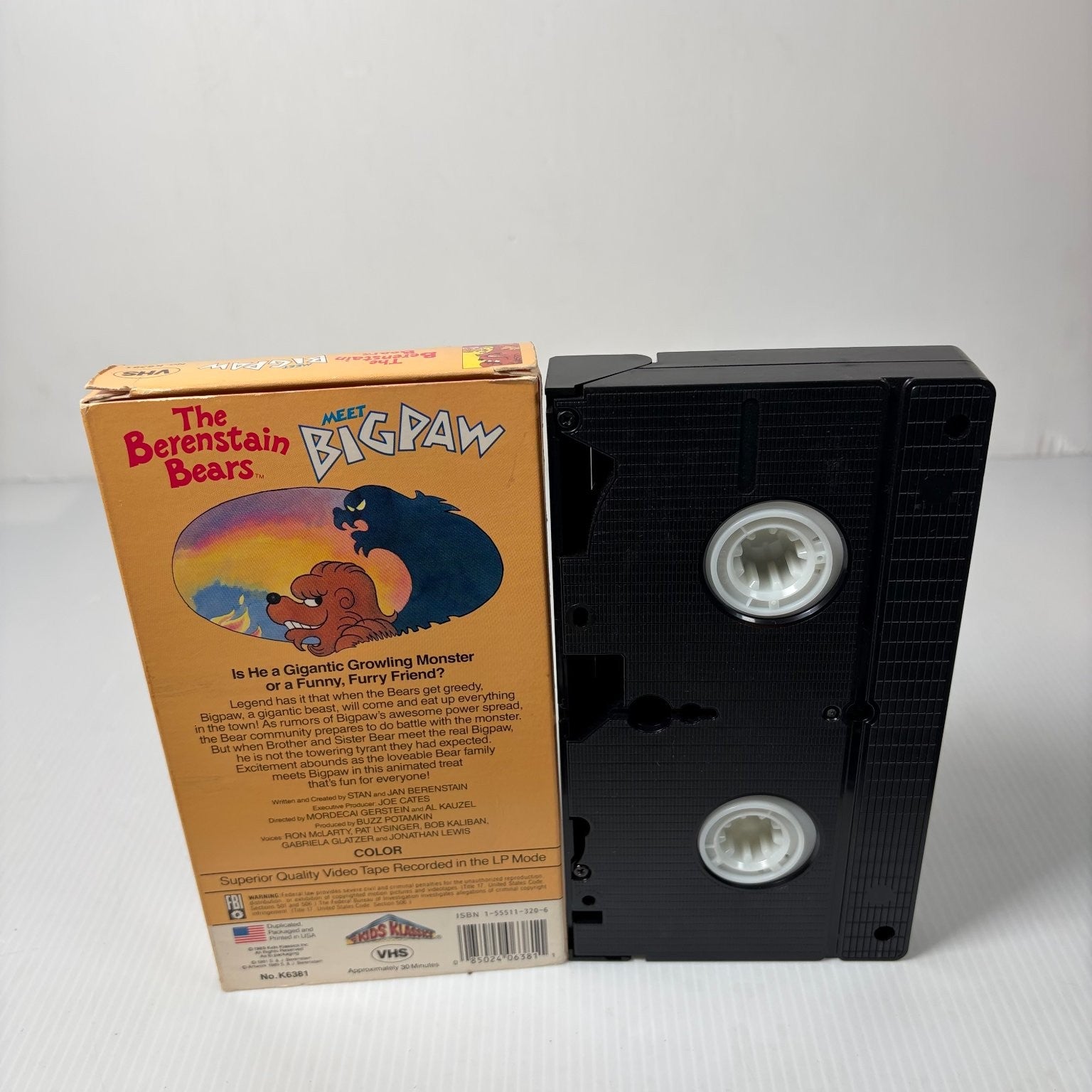 Berenstain Bears Meet Bigpaw & Too Much Birthday VHS 1986 Animated Family