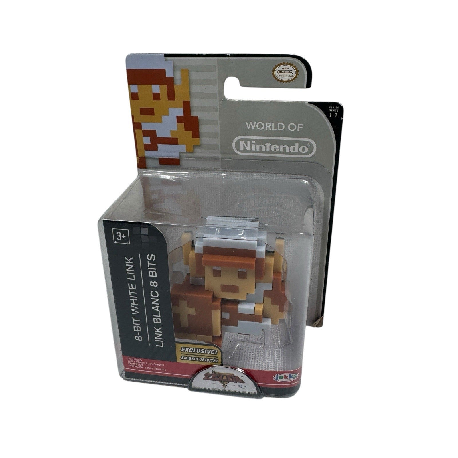 World of Nintendo Legend of Zelda 8-Bit White Link (2015) Exclusive Figure-NIB