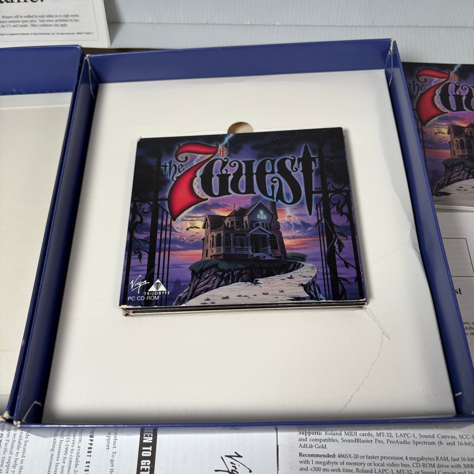 The 7th Guest PC CD-ROM Video Game Big Box Complete FMV Puzzle Mystery