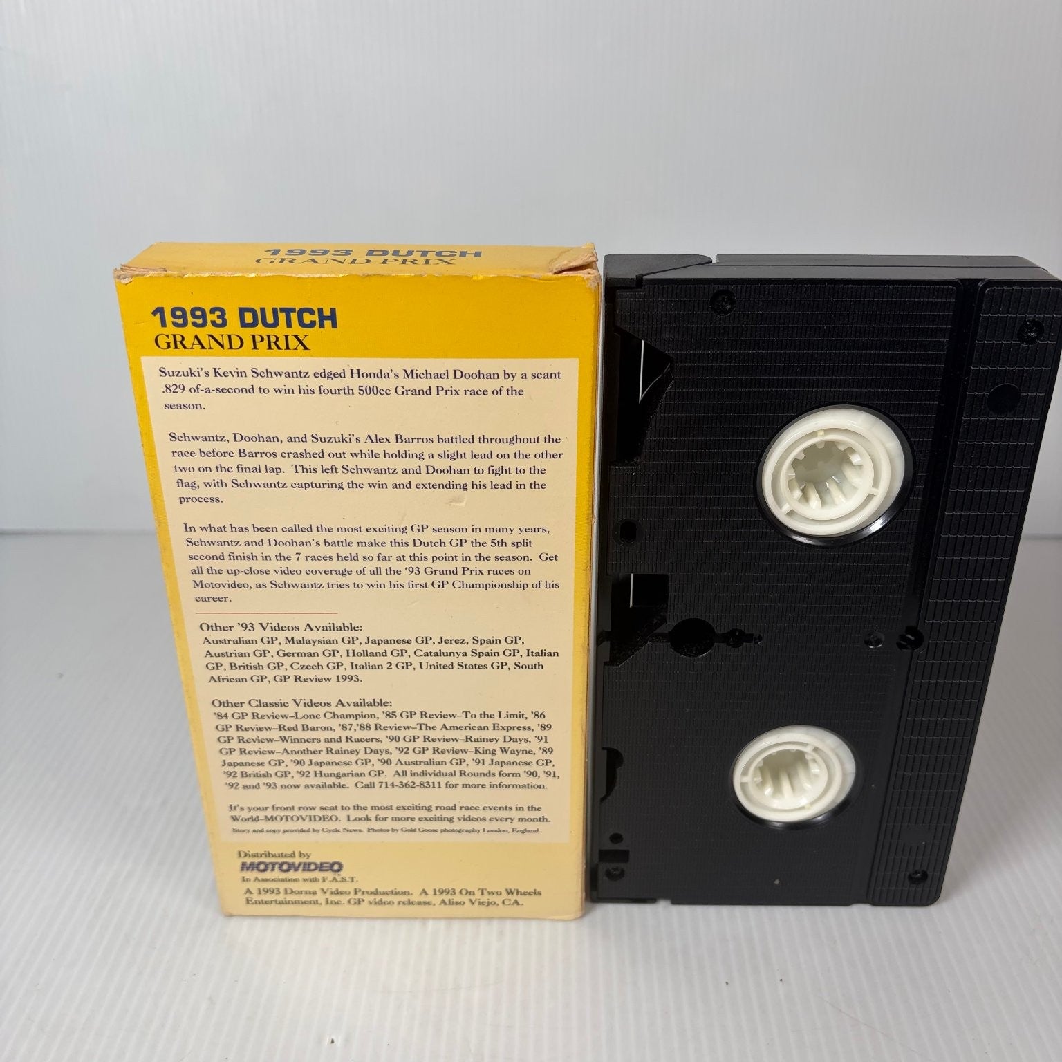 1993 Dutch Grand Prix VHS Motorcycle Racing Very Rare MOTOVIDEO NTSC Release