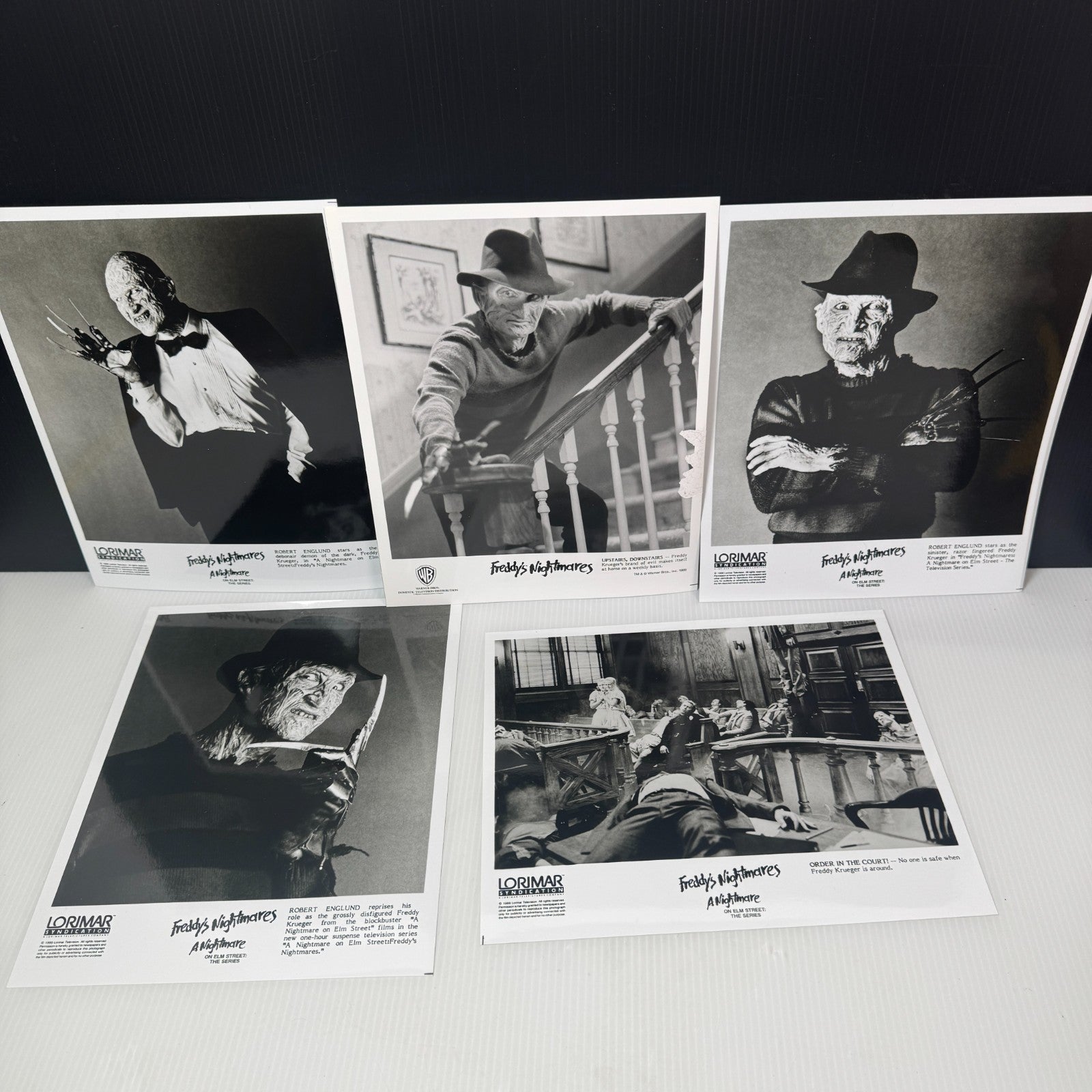Lot of 5 Freddy's Nightmares A Nightmare on Elm Street the Series 8x10 Stills