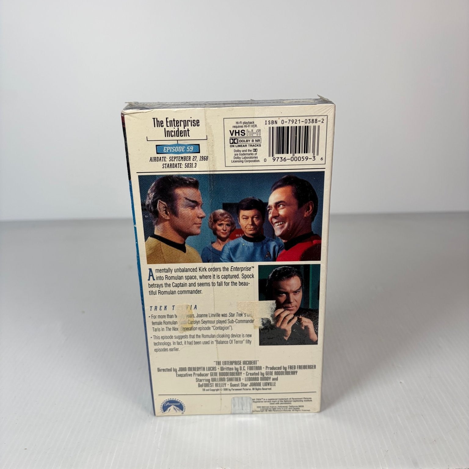 Star Trek The Enterprise Incident VHS 1968 Sci-Fi Episode 59 Uncut Sealed