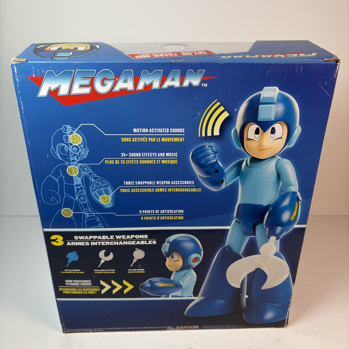 Mega Man Deluxe Figure Jakks Pacific 35+ Sounds Swappable Weapons New Box
